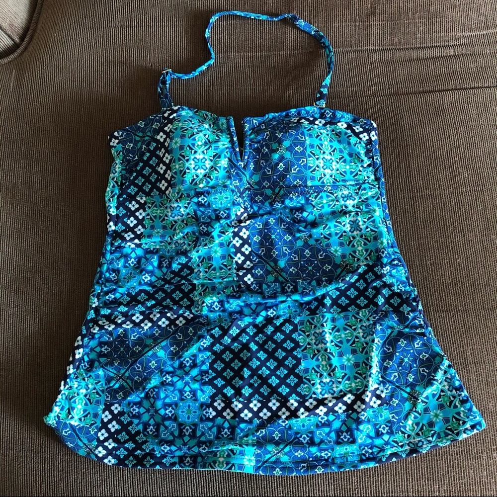 Lands’ End Bandeau tankini top